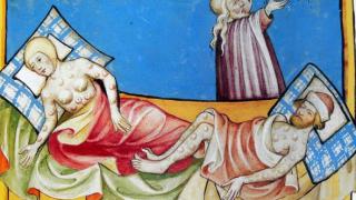 La pesta bubònica. Bíblia de Toggenburg (1411)