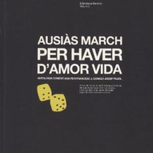 Coberta del volum Per haver d'amor vida, antologia d'Ausiàs March